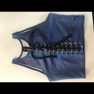 Rave crop top! Stretchy!